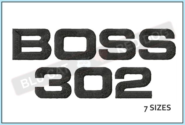 Mustang-Boss-302-Logo-embroidery-design-blucatreddog.is