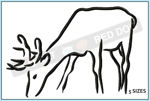 deer-grazing-embroidery-outline-blucatreddog.is