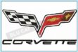 Corvette C6 Embroidery Logo ⋆ Best Selling Design ⋆ Blu Cat Red Dog