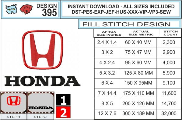 honda-embroidery-logo-infochart