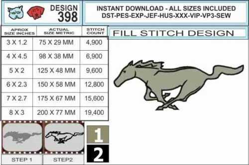 Mustang-embroidery-design-infochart