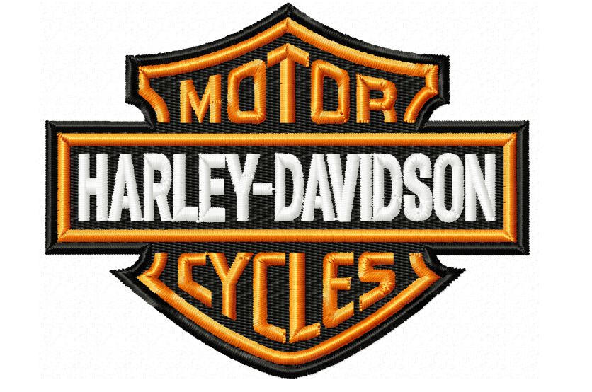 Harley Davidson Embroidery Design 5 sizes 9 formats Blu Cat Red Dog