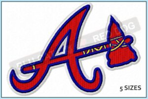 Atlanta Braves Embroidery Design ⋆ 5 sizes ⋆ Blu Cat Red Dog