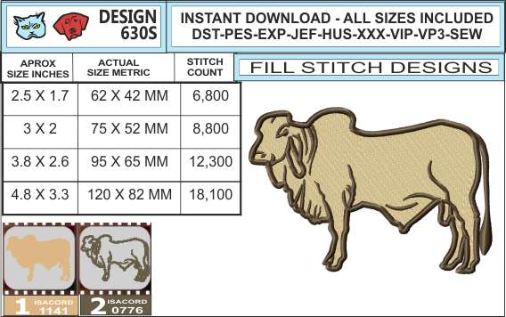 brahman-cow-embroidery-design-infochart-infochart