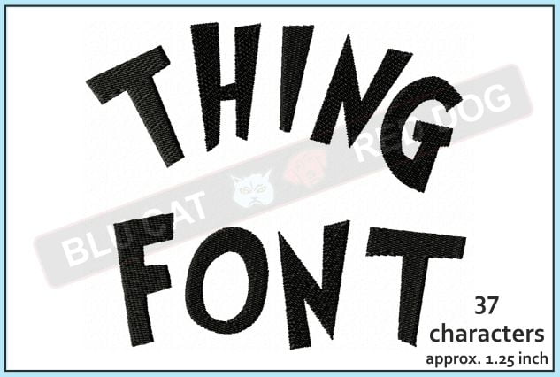 Thing-embroidery-font-blucatreddog.is