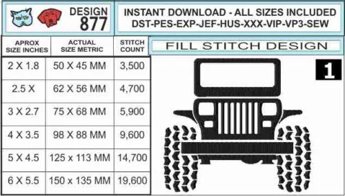 jeep-square-headlight-embroidery-design-infochart