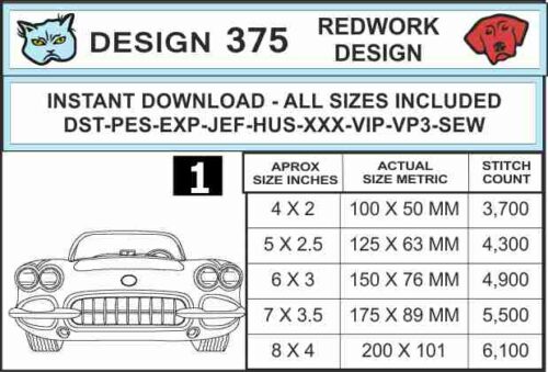 corvette-c1-1958-redwork-embroidery-design-specs-blucatreddog