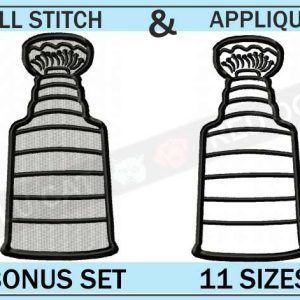 Stanley Cup Embroidery Set ⋆ 11 sizes ⋆ Blu Cat Red Dog