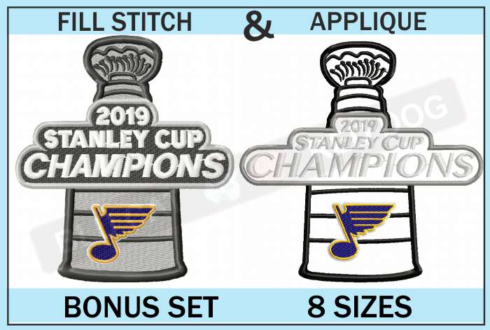blues-stanley-cup-embroidery-set-blucatreddog.is