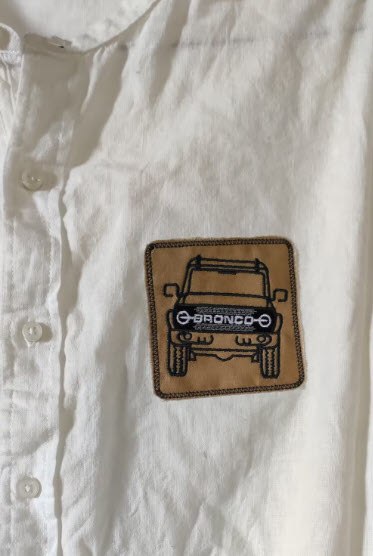 ford bronco embroidery design on white shirt blucatreddog.is