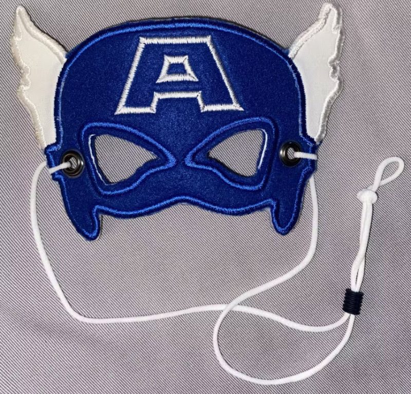 Captain America embroidered mask blucatreddog.is