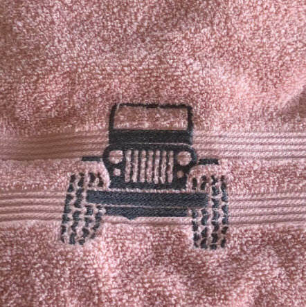 image of Jeep towel embroidered blucatreddog.is