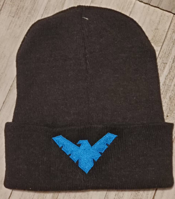 image of Nightwing beanie embroidered blucatreddog.is