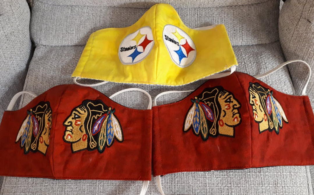 blackhawks embroidered masks blucatreddog.is