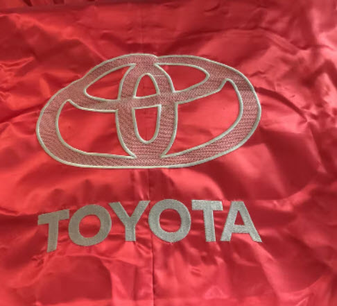 extra large toyota embroidery on car cover blucatreddog.is