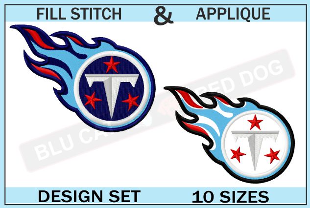 tennessee titans embroidery design set-blucatreddog.is