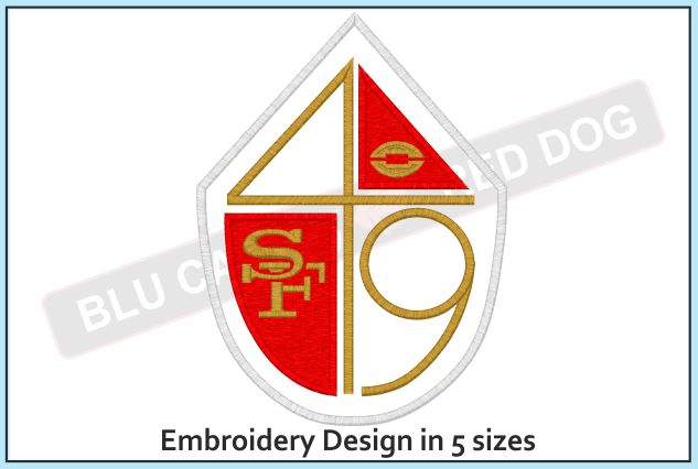 SF 49ers alternate embroidery design - blucatreddog.is