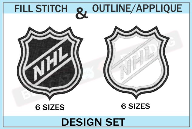 NHL embroidery logo set blucatreddog.is