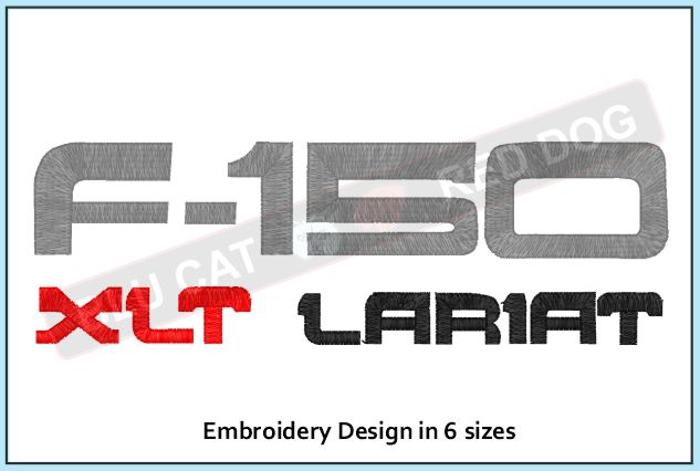 FORD Lariat Embroidery Design-blucatreddog.is